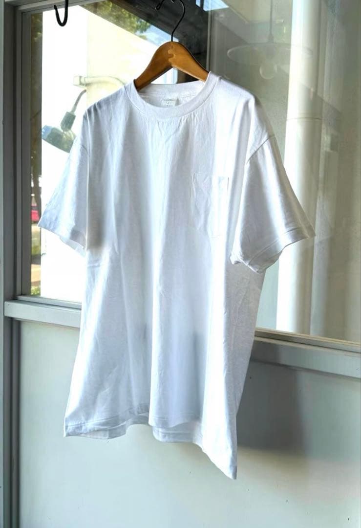 comoli コモリ　サープラス　Tシャツ ポケット付き 半袖