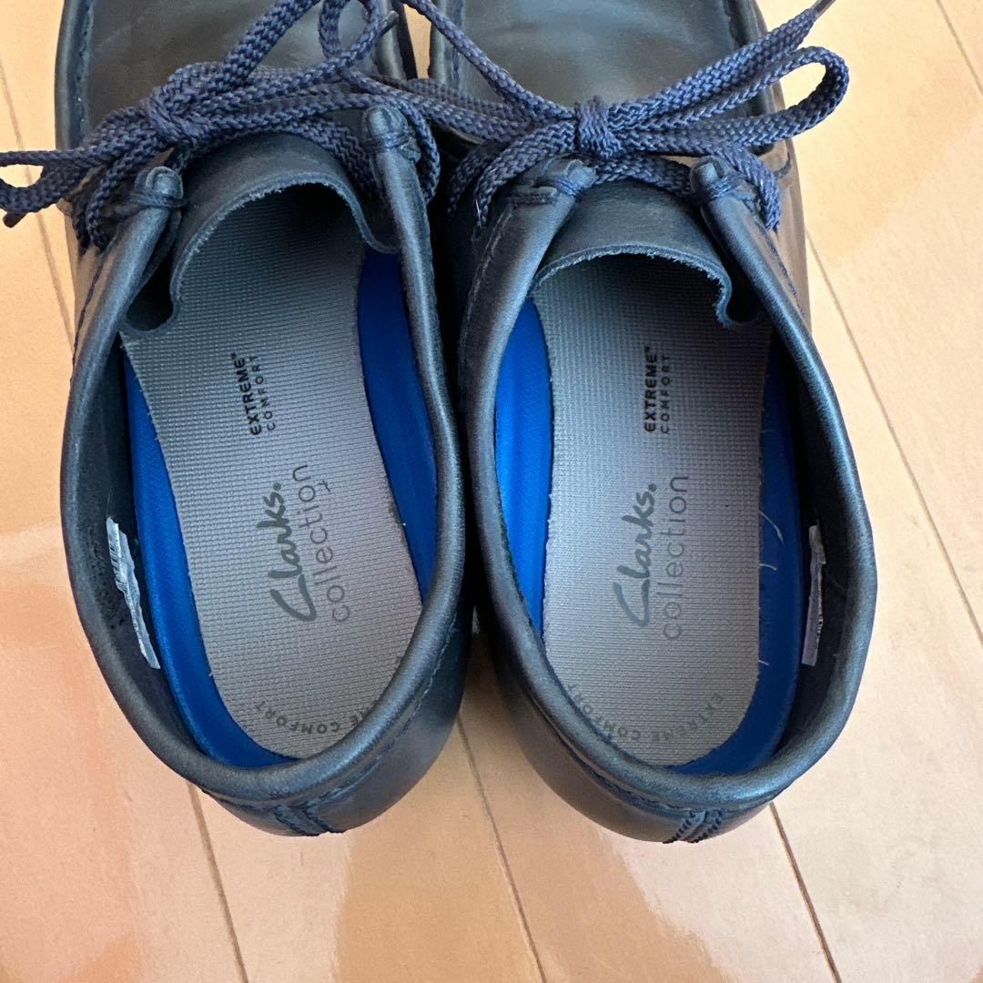 Clarks ワラビー✨希少ネイビースムースレザー✨