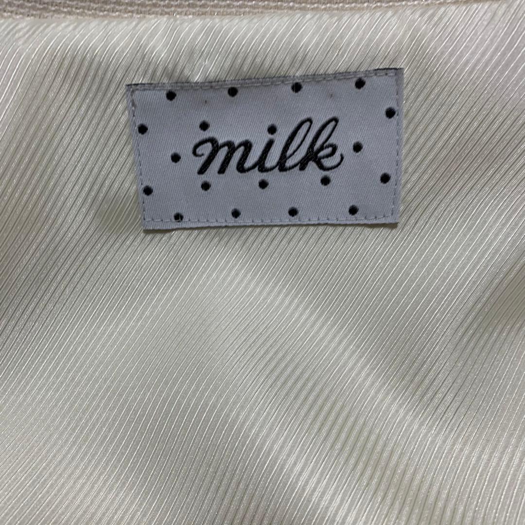 【MILK】 ミルク　フリル襟　ジャケット　ラメ入り ショートコート　ロリータ