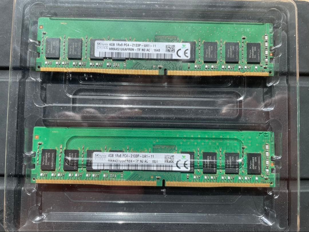 DDR4 16GB (4GB×4)メモリセット Crucial/SK hynix