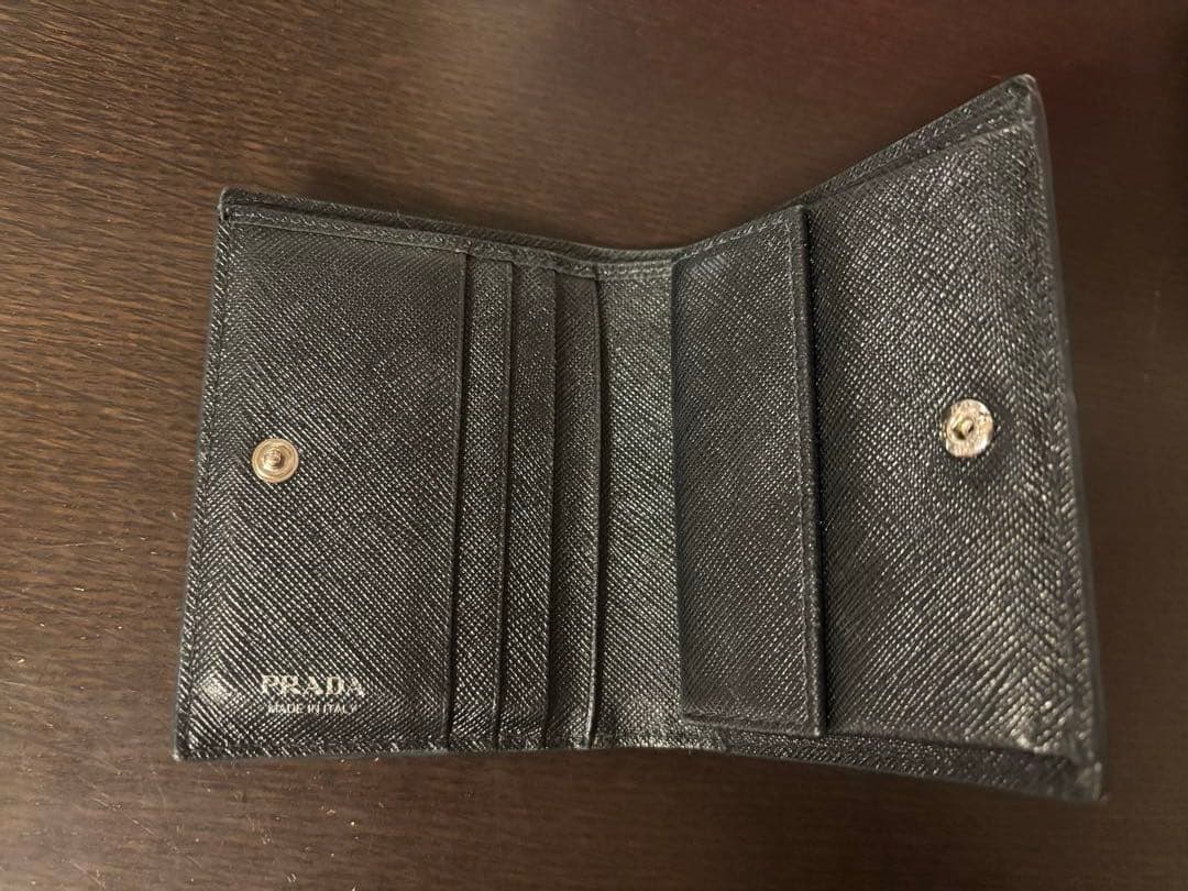 【PRADA】プラダ サフィアーノウォレット黒