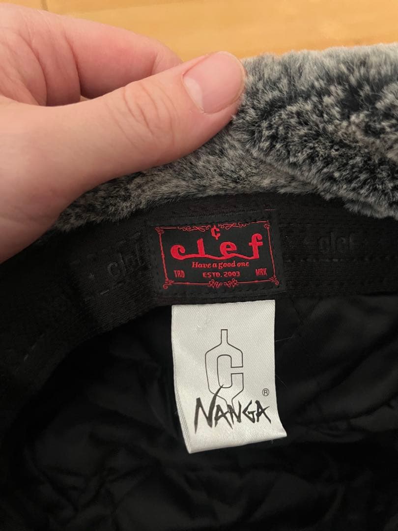 美品 NANGA CLEF AURORA DOWN BOA CAP BLACK