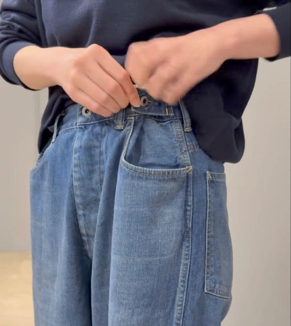 美品chimala WAIST ADJUSTABLE DENIM
