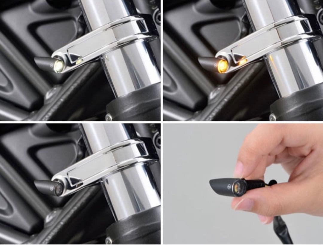HIGHSIDER プロトンONE ウインカー レンズ径11mmの極小サイズ