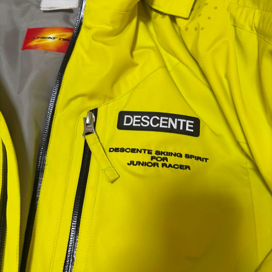 DESCENTE ジュニアスキーウェア 160 イエロー　ブラック　上下セット