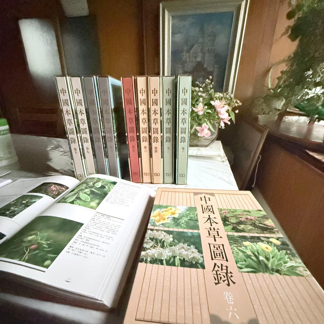 超限定2月25日20時迄‼️漢薬フルカラー『中國本草圖錄』10巻揃￼中国語薬草図鑑