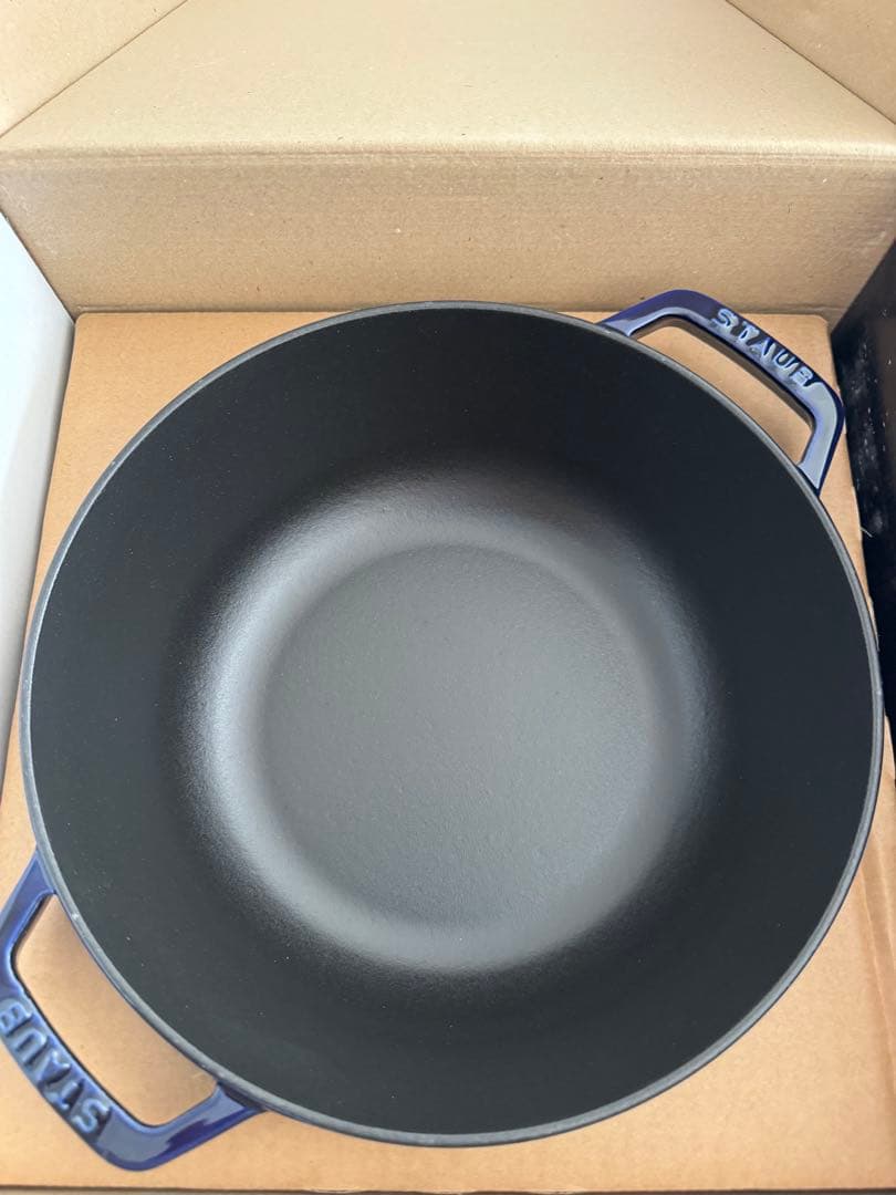 ストウブSTAUB ワナベL グランブルー　リリー