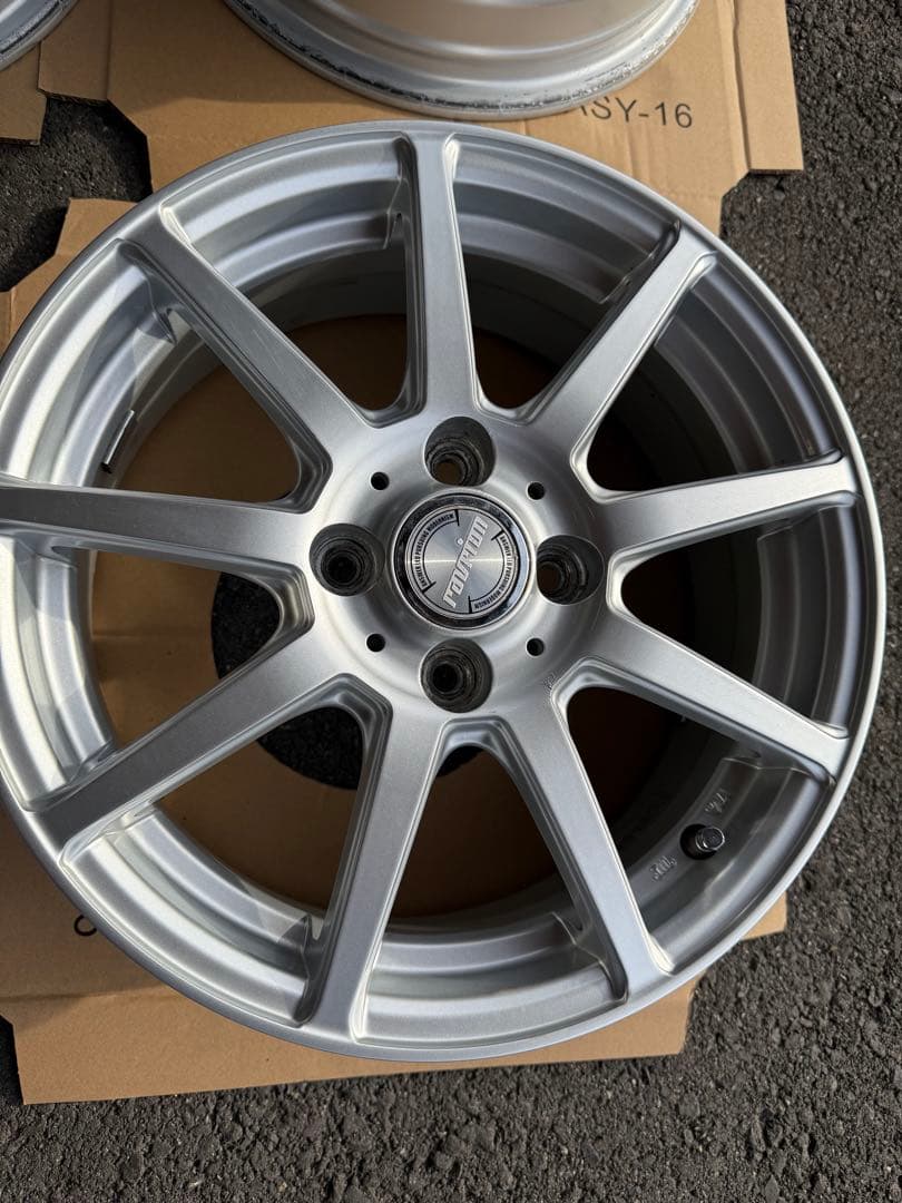 15インチアルミホイール4枚セット15×5.5J+42 10スポークホイール