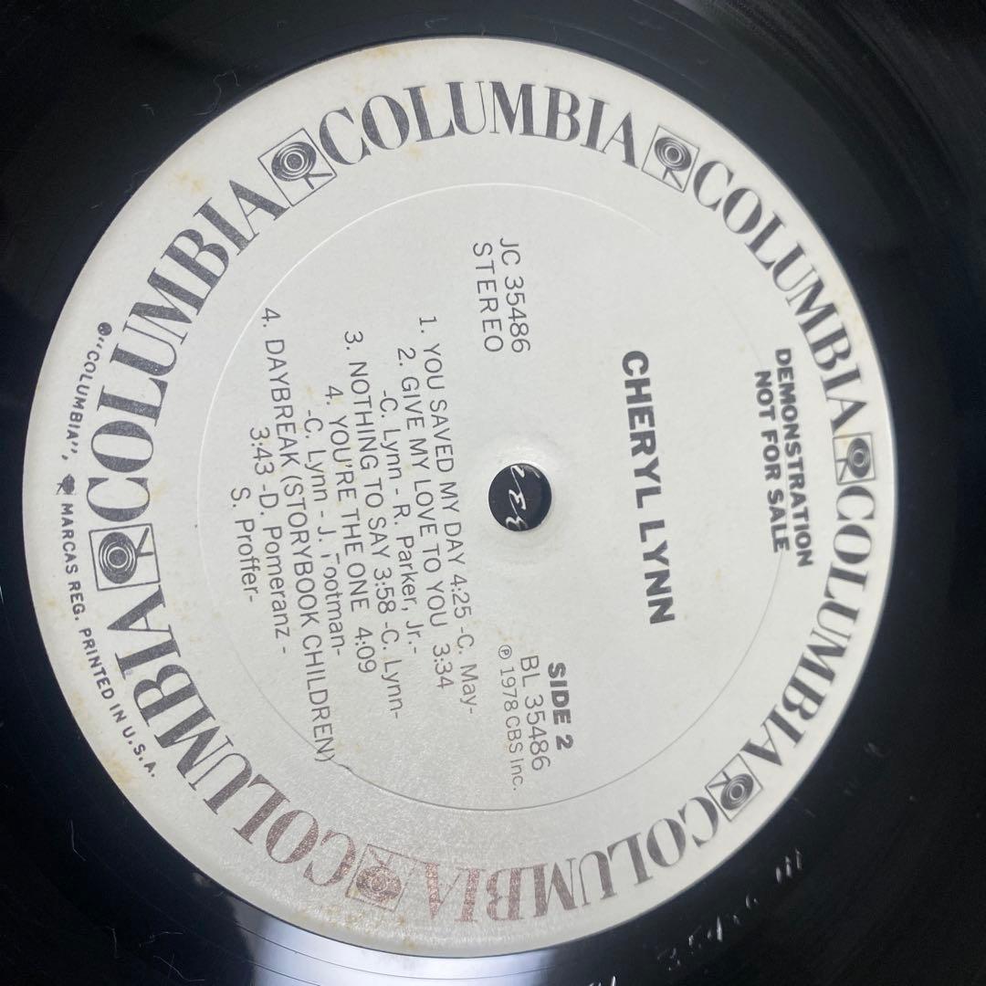 cheryl lynn プロモーション用レコード