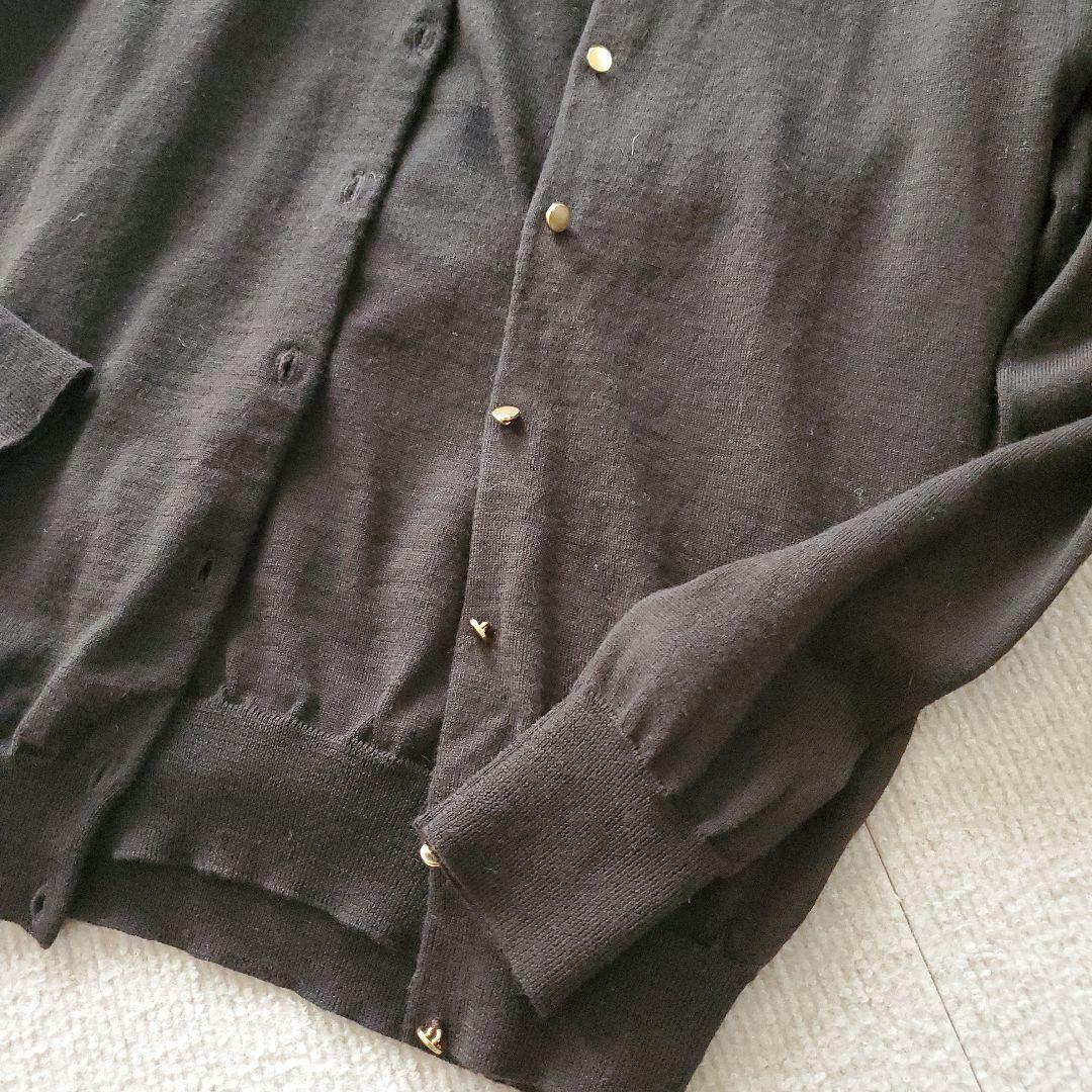 ★NOLLEY'S　ダークブラウン ニット カーディガン・プルオーバー　美品