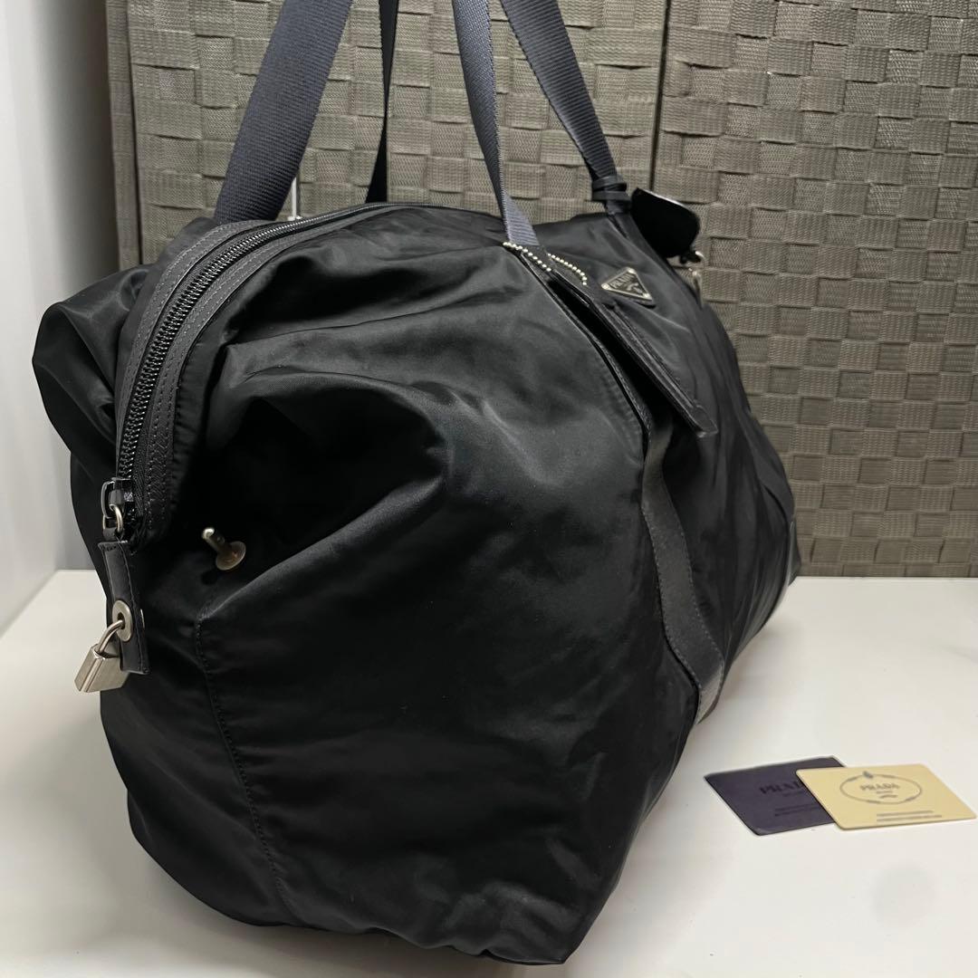 よ*ち様 PRADA ブラックナイロンボストンバッグ