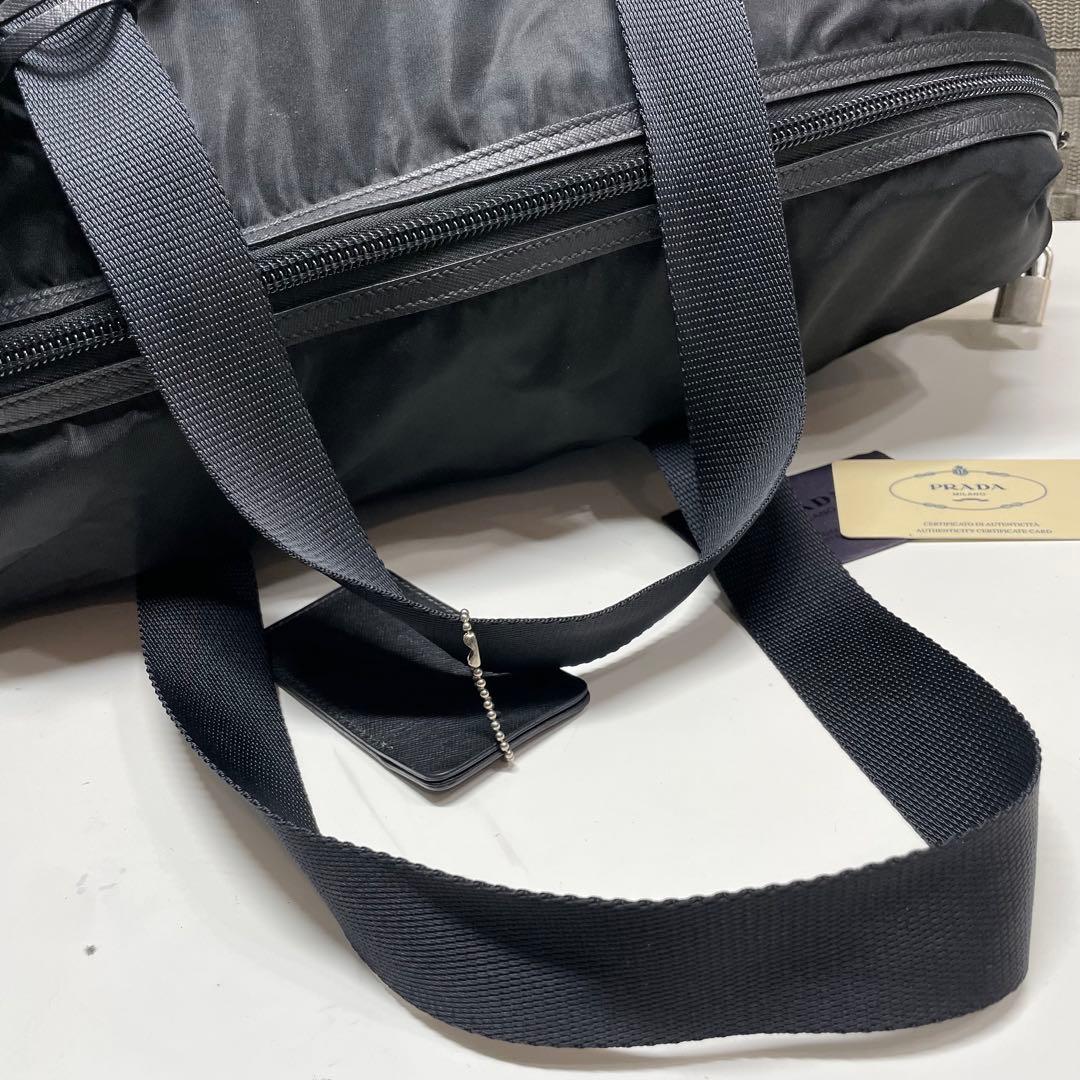 よ*ち様 PRADA ブラックナイロンボストンバッグ