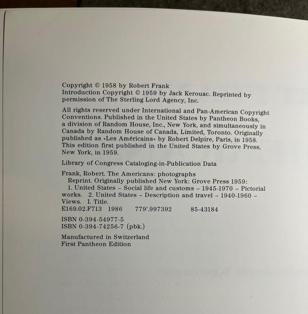 洋書 The Americans Robert Frank