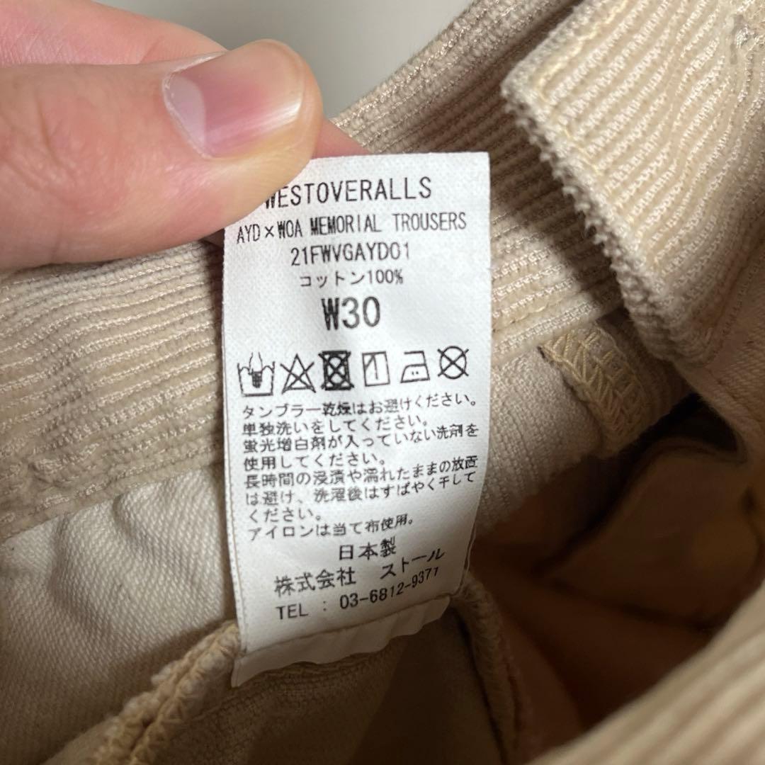 WESTOVERALLS AYD × WOA MEMORIAL TROUSERS