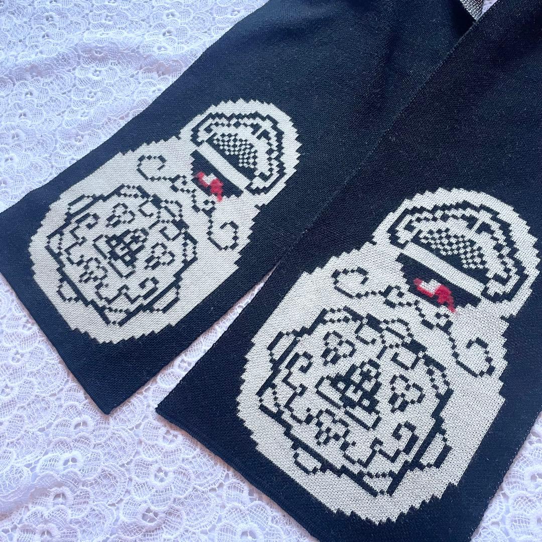 希少　Vivienne Westwood マトリョーシカ　マフラー　ウール　美品