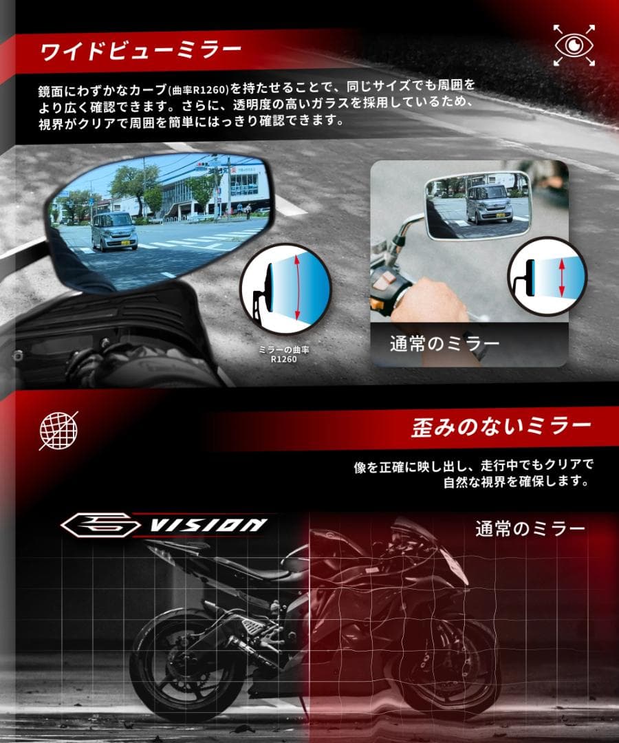 Kaedear カエディア ネオクラシックミラー KDR-RM302 左右