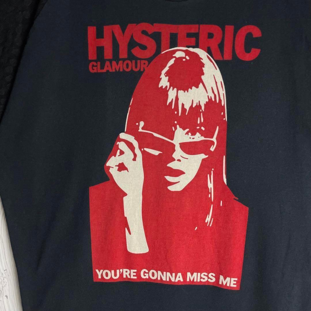 【超人気デザイン】ヒステリックグラマー☆袖ドットチュール ガール tシャツ 黒