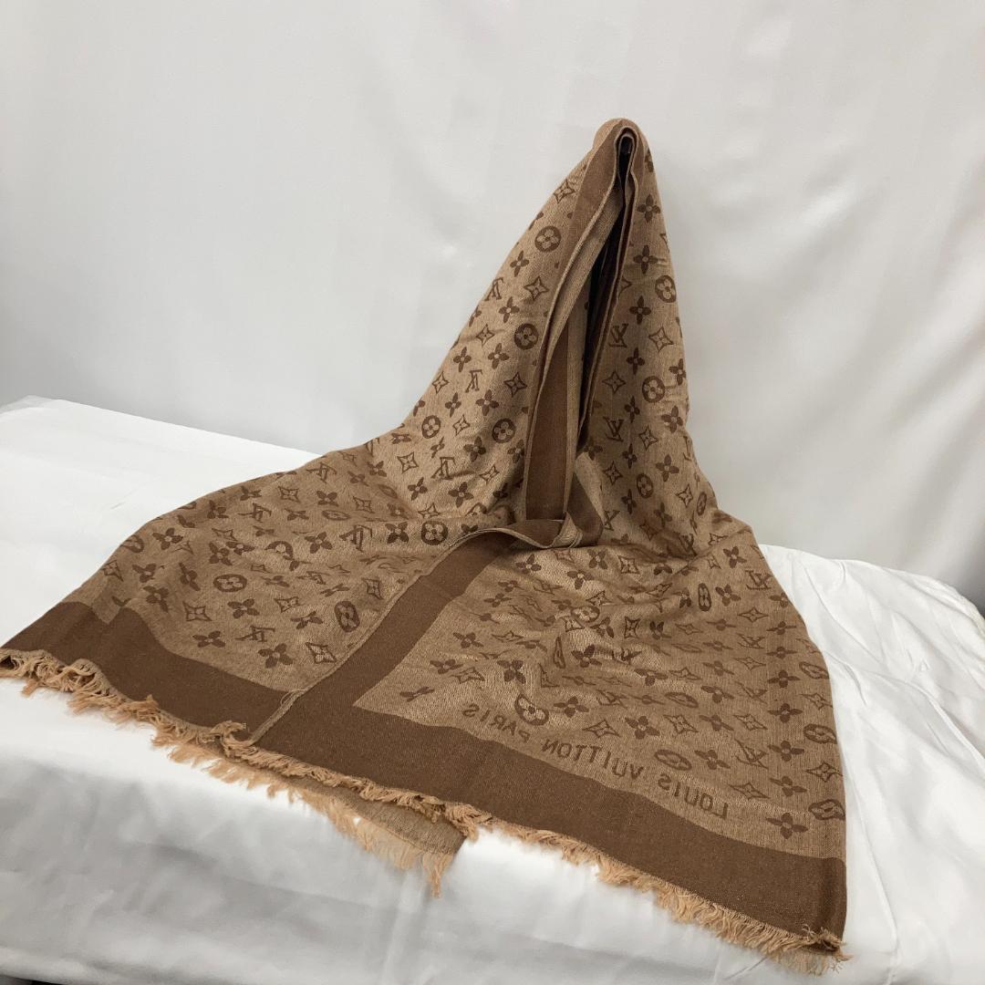 美品⭐Louis Vuitton ブラウン モノグラム ストール ショール