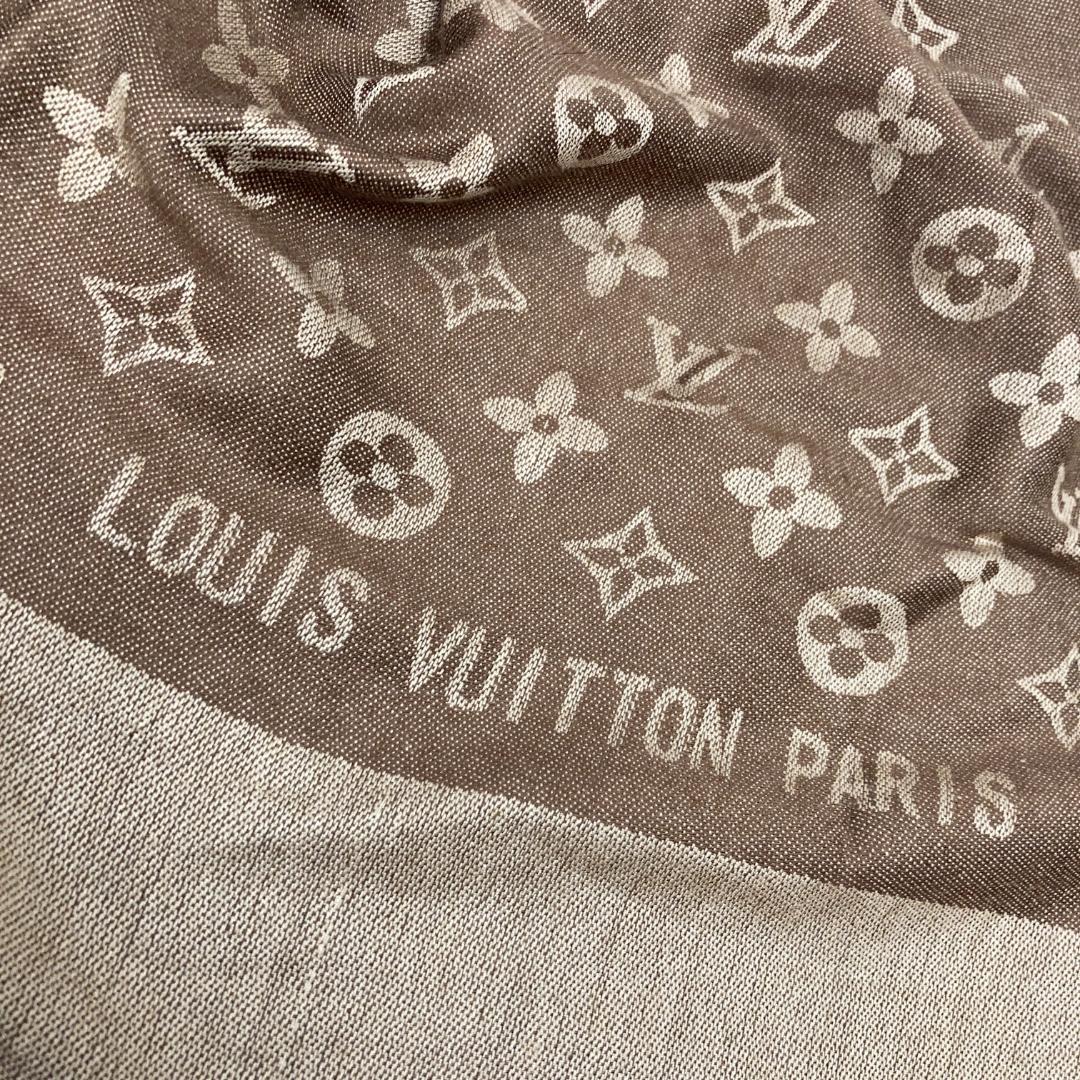 美品⭐Louis Vuitton ブラウン モノグラム ストール ショール