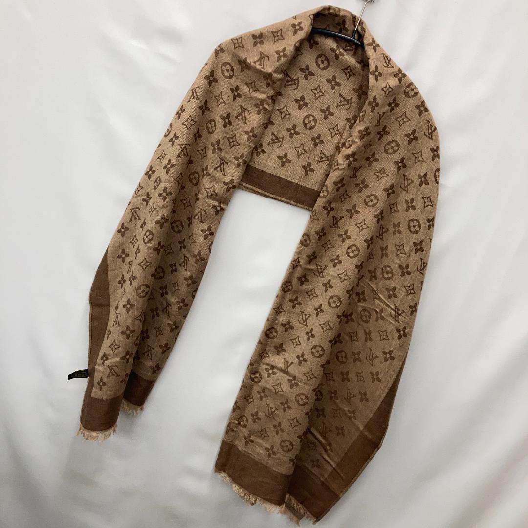 美品⭐Louis Vuitton ブラウン モノグラム ストール ショール