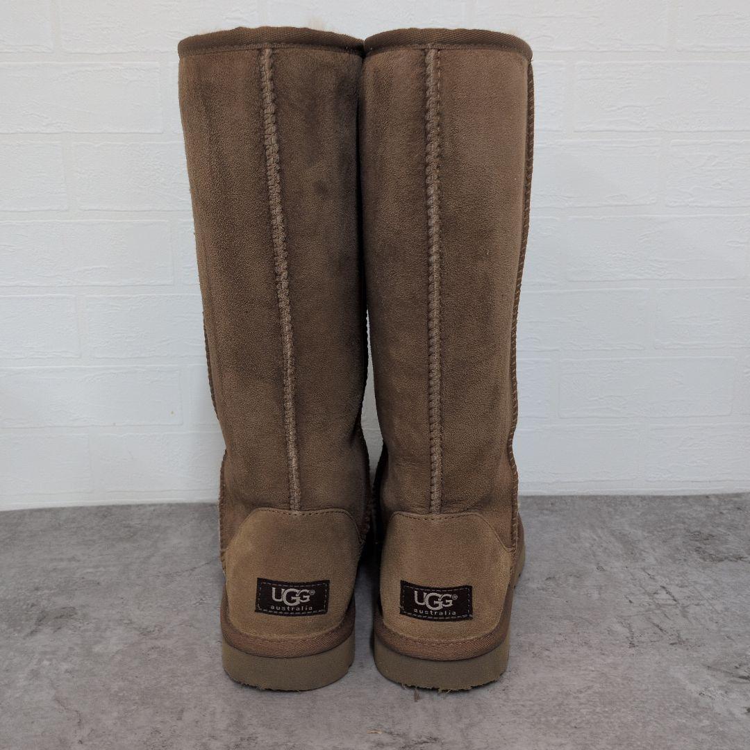 280○①UGG Australia ブラウン ムートンブーツ ロング 25