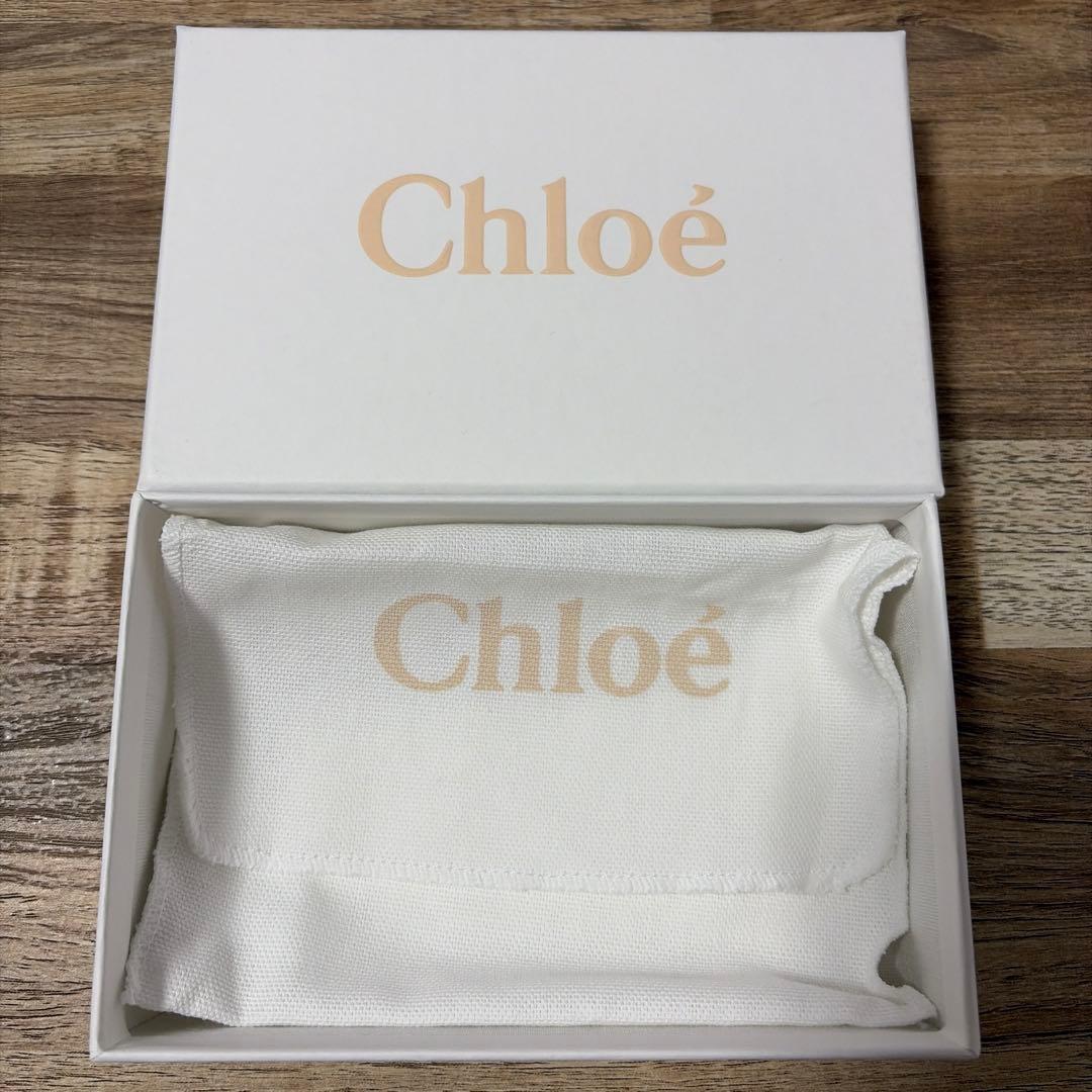 クロエ Chloé ピンクベージュ 三つ折り財布
