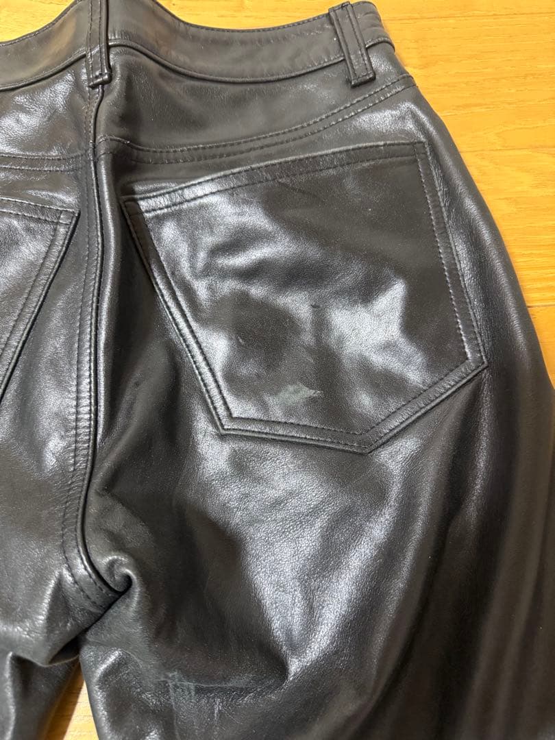 山田蓮さん着用　OLD GAP レザーパンツ W27L30