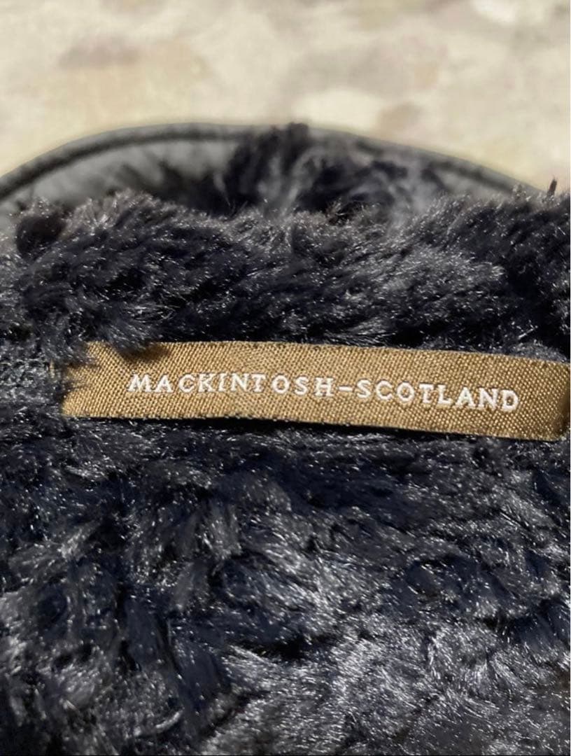 MACKINTOSH キルティングボアコート　ブラック　36