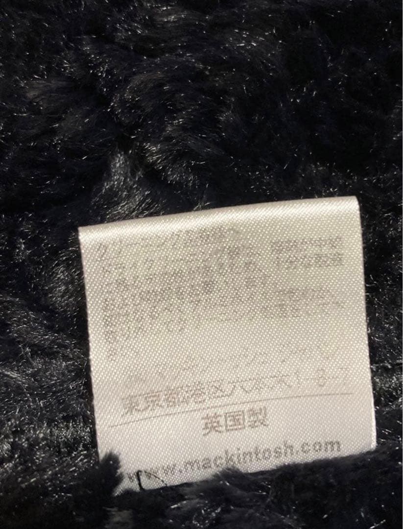 MACKINTOSH キルティングボアコート　ブラック　36