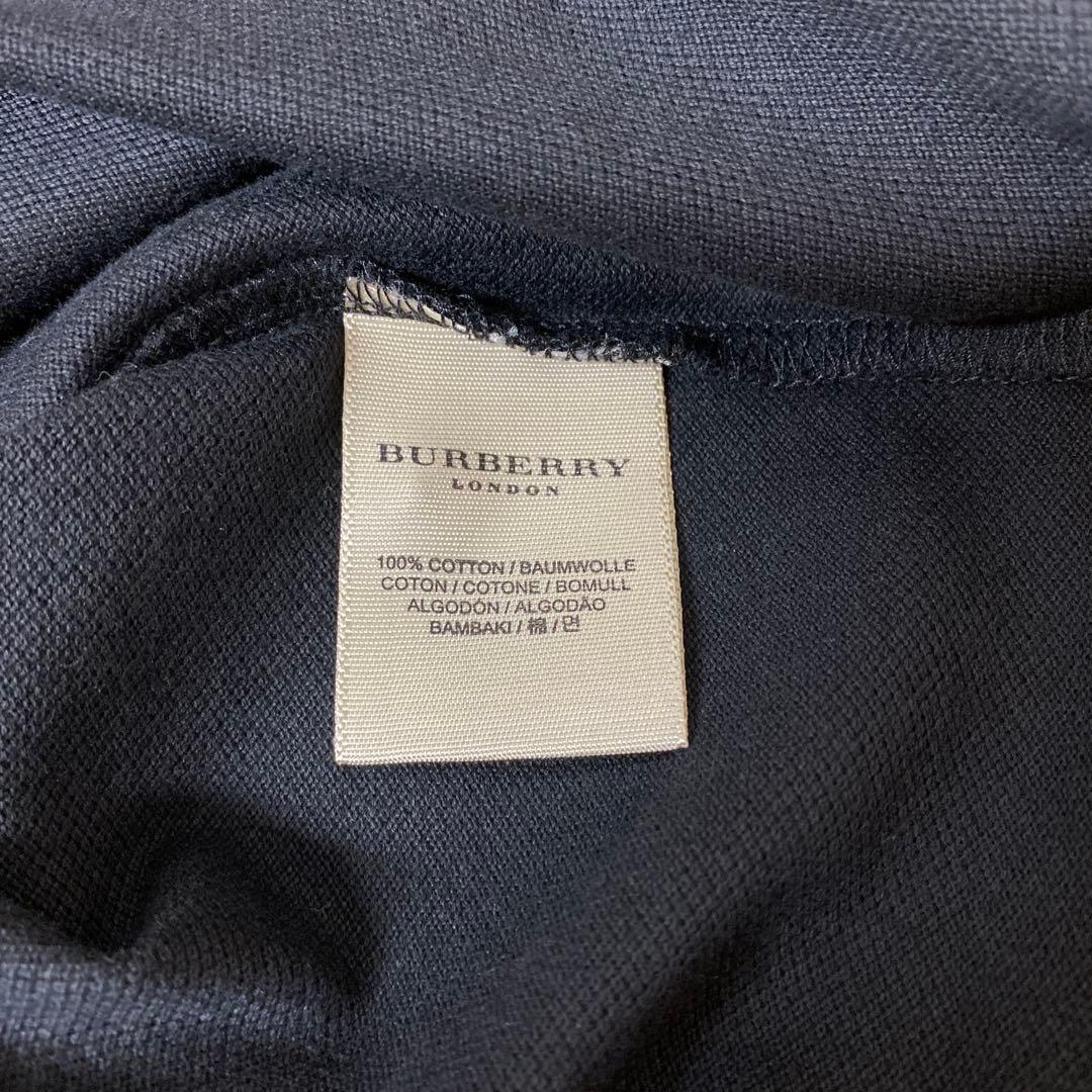 BURBERRY LONDONノバチェック半袖ポロシャツ バーバリーブラックS