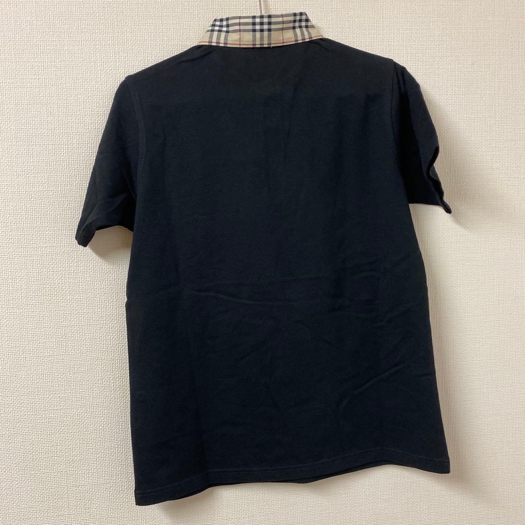 BURBERRY LONDONノバチェック半袖ポロシャツ バーバリーブラックS