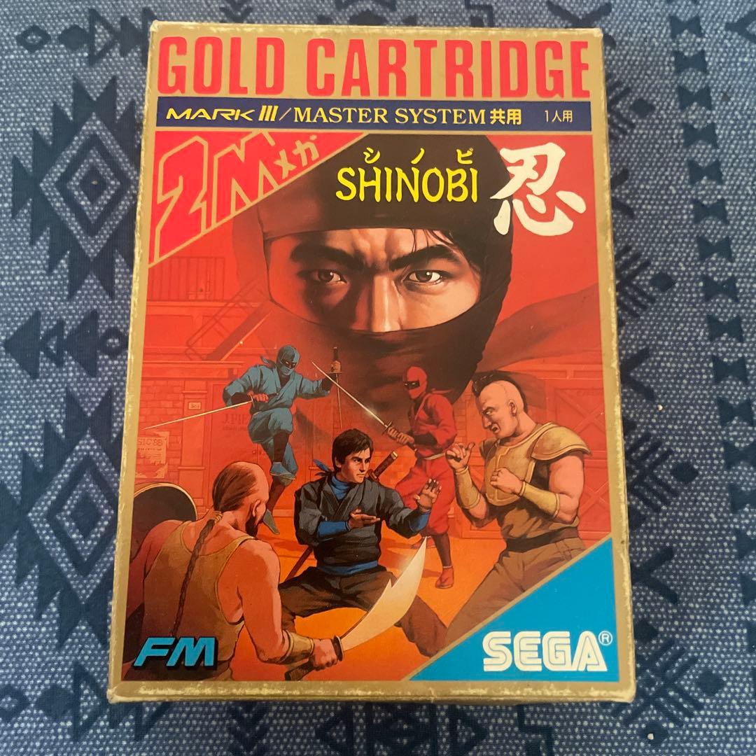 セガ　マークⅢ　マスターシステム　共用　忍　SHINOBI 箱説付き