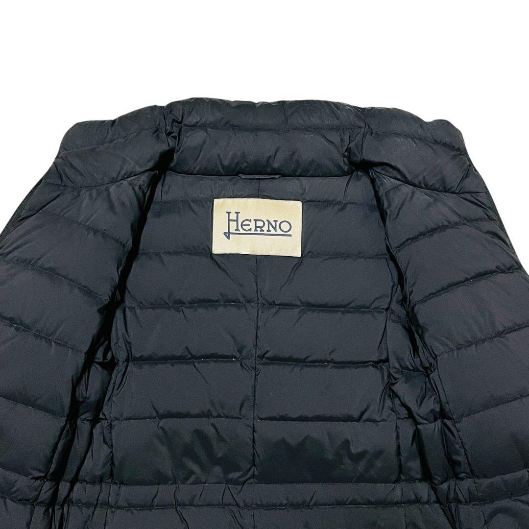 定価20万　HERNO ヘルノ エストネーション　異素材　ロングダウンコート