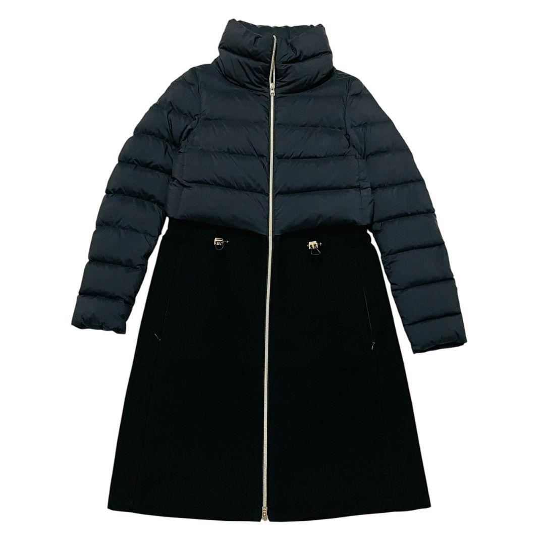 定価20万　HERNO ヘルノ エストネーション　異素材　ロングダウンコート