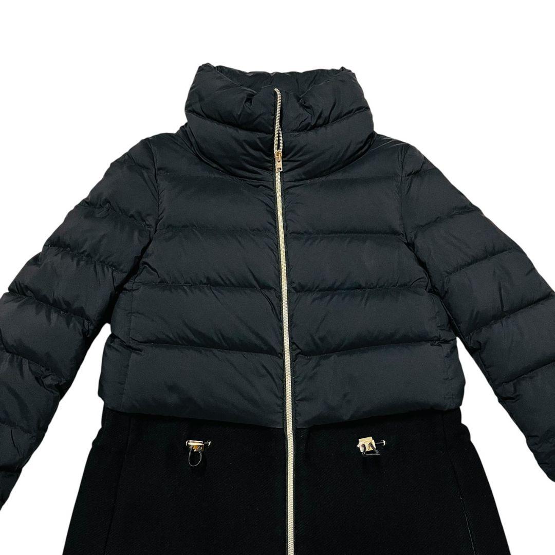 定価20万　HERNO ヘルノ エストネーション　異素材　ロングダウンコート