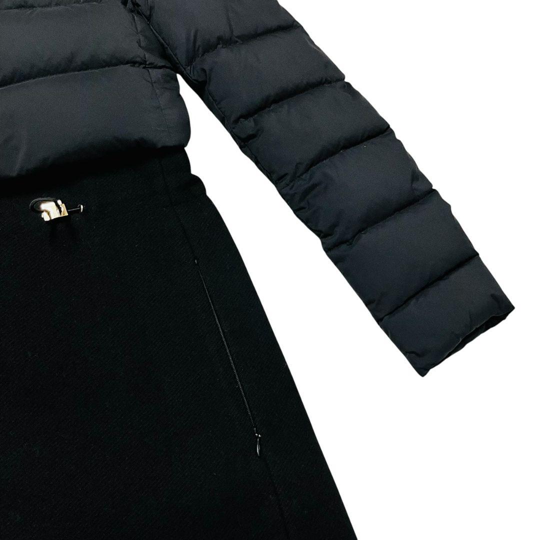 定価20万　HERNO ヘルノ エストネーション　異素材　ロングダウンコート
