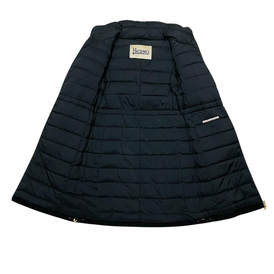 定価20万　HERNO ヘルノ エストネーション　異素材　ロングダウンコート