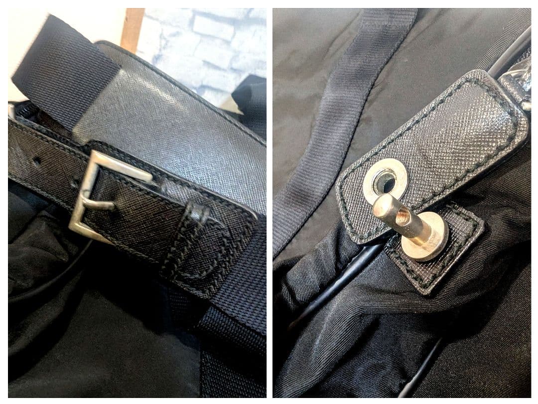 ✨美品✨　PRADA　プラダ　ボストンバッグ　トリプルジップ　三角ロゴ　大容量