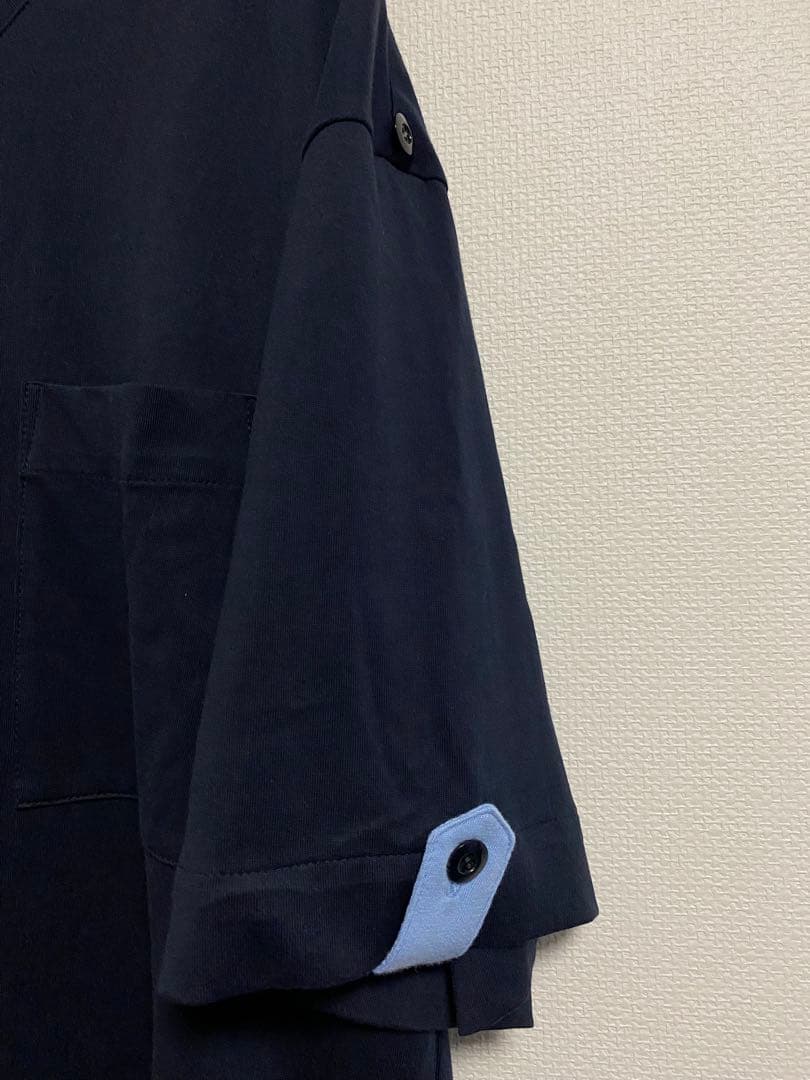 新品タグ付きmatohu ネイビー Tシャツ　M