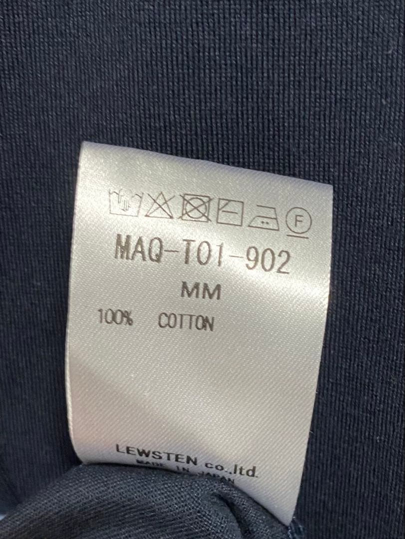 新品タグ付きmatohu ネイビー Tシャツ　M