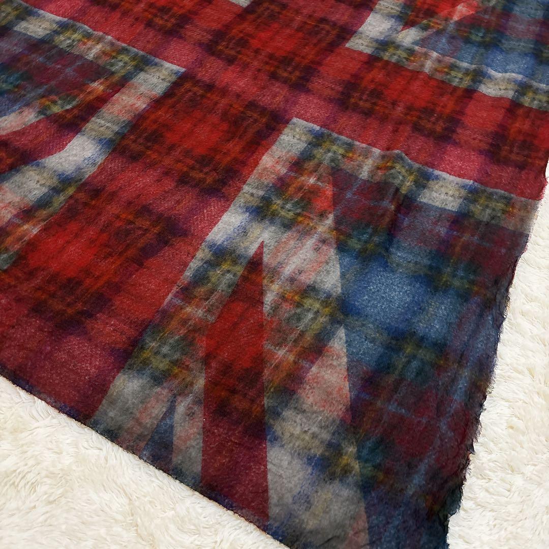 希少☆Faliero Sarti ストール ユニオンジャック イギリス カシミヤ