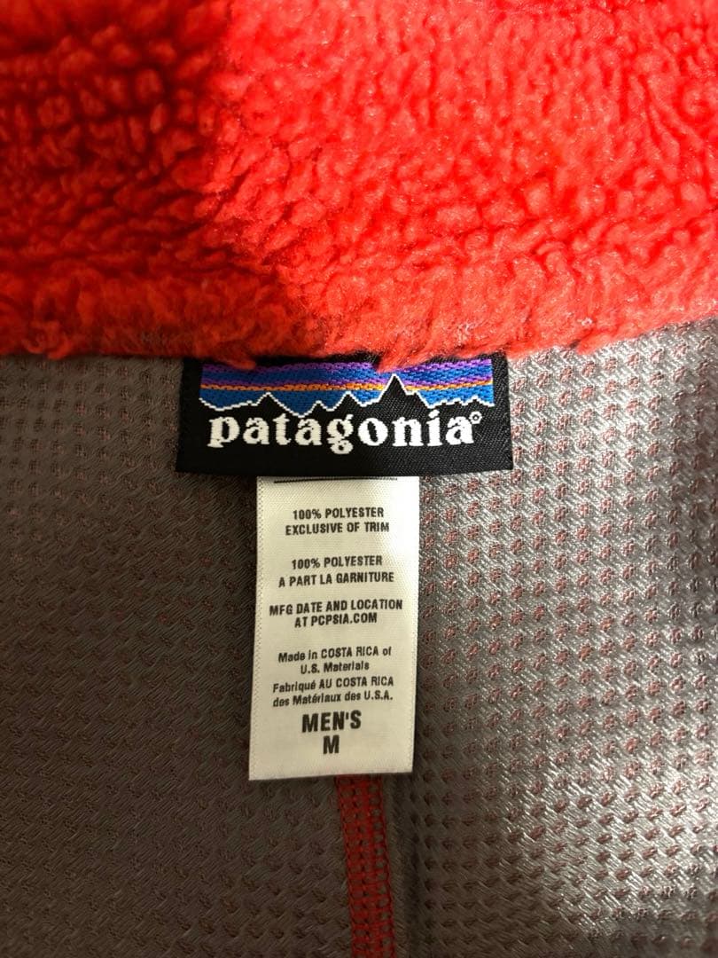 パタゴニア patagoniaレトロXベストMレッドフリースアウターインナー古着