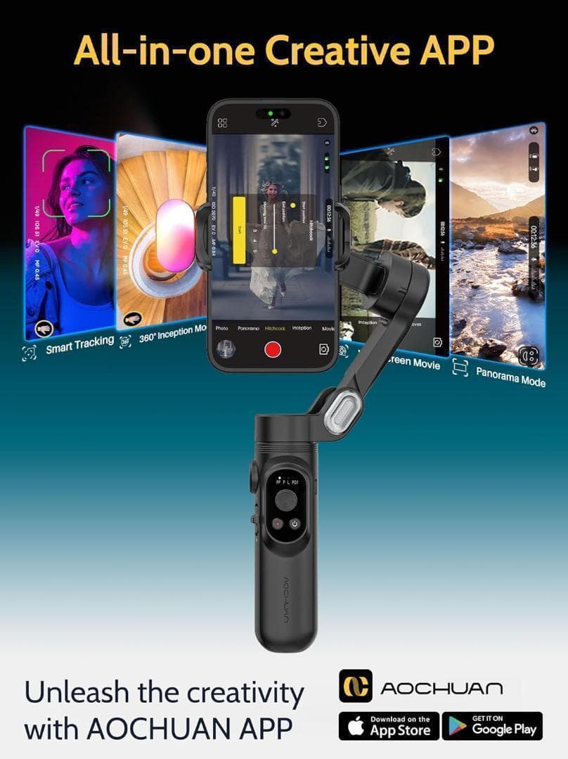 スマホ用3軸ジンバルビデオカメラ iPhone&Androidスマホ用ジンバル