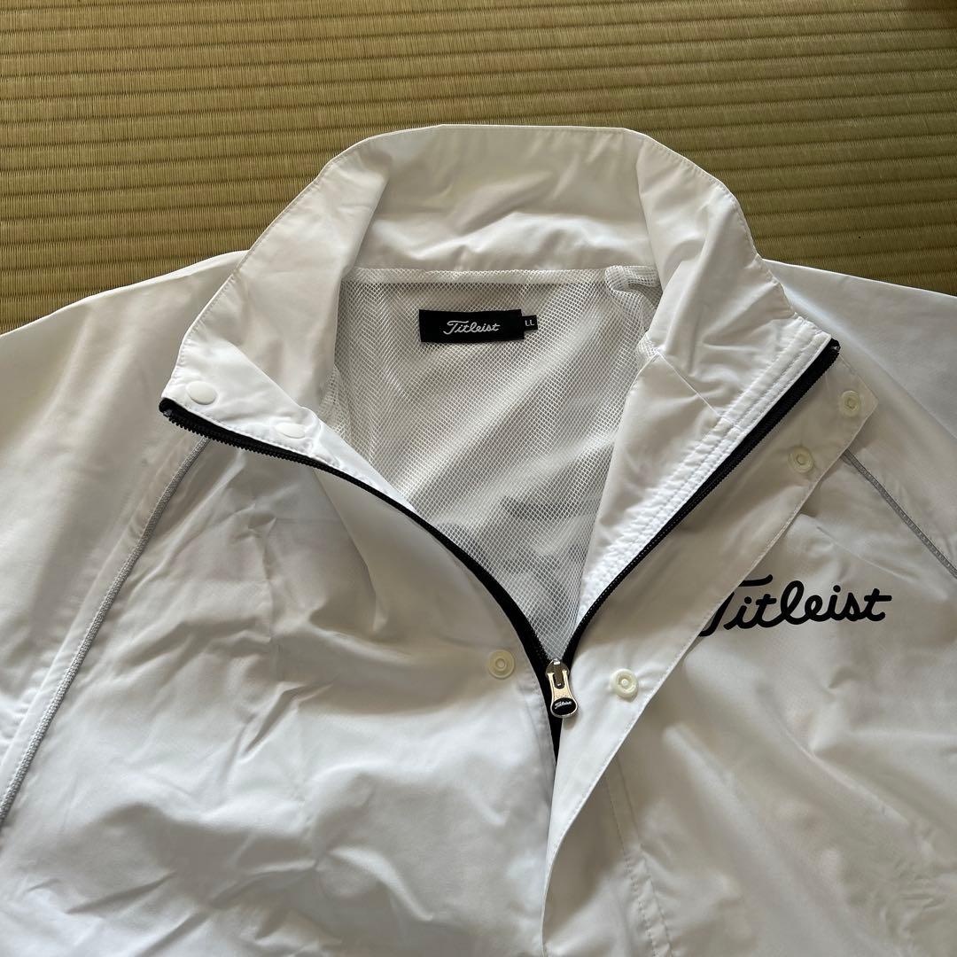 50です Titleist レインウェアセット ホワイト/ブラック
