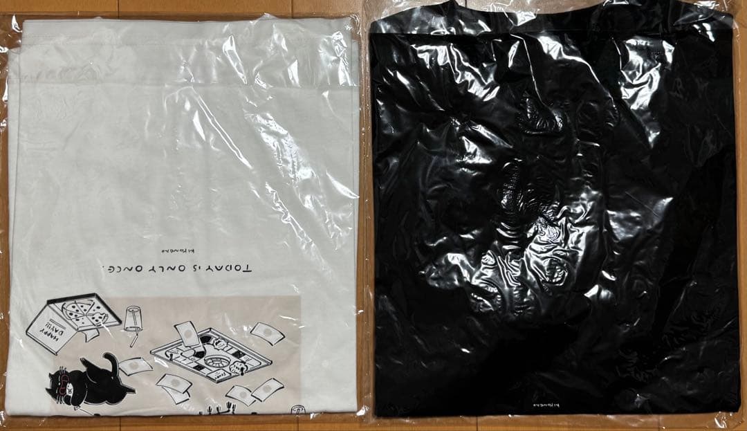 キヨ猫 Tシャツ 白(昼下がり) 黒（夜明け）ブラックレディース
