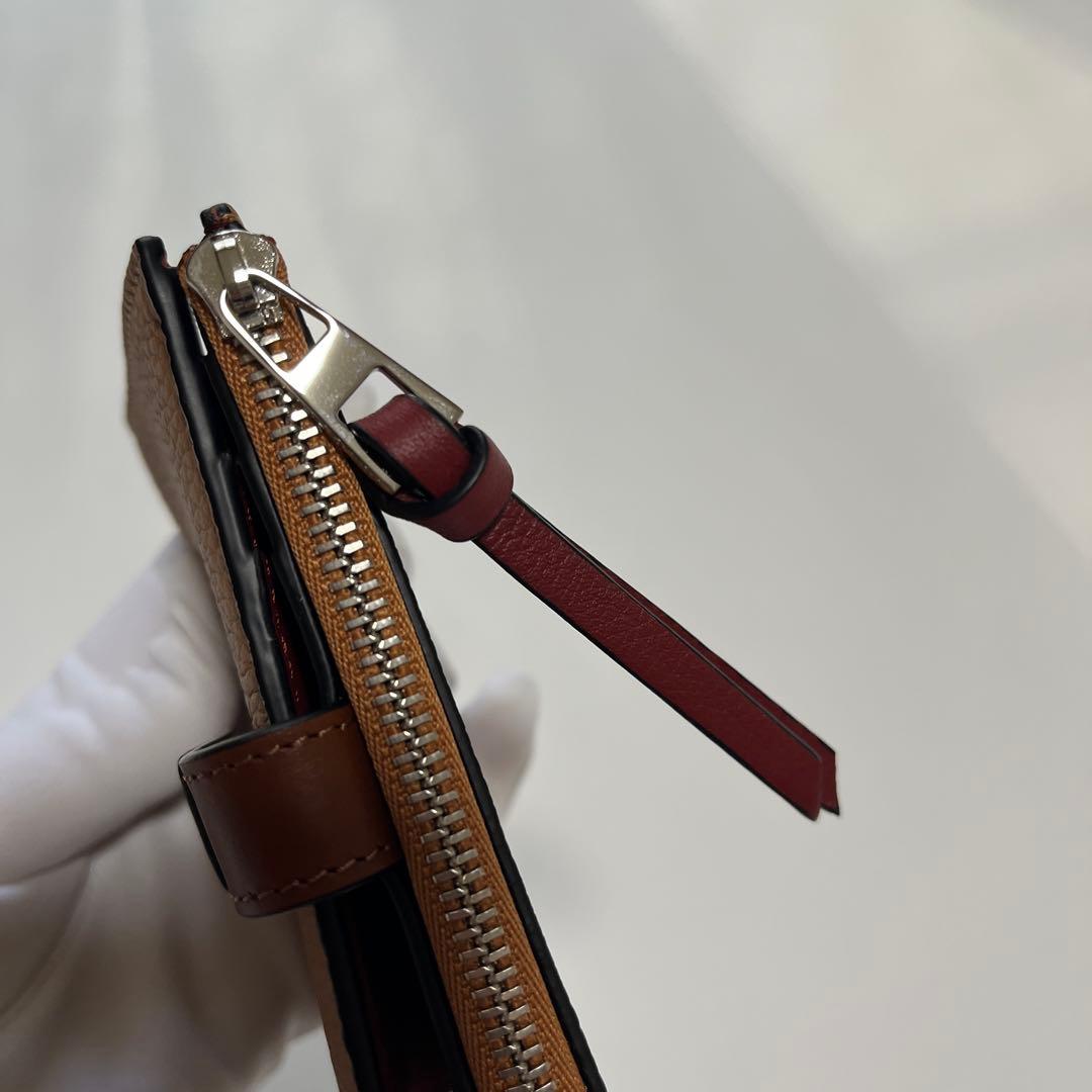 ショッパー付き！LOEWE ロエベ コンパクト ジップウォレット ミニ財布