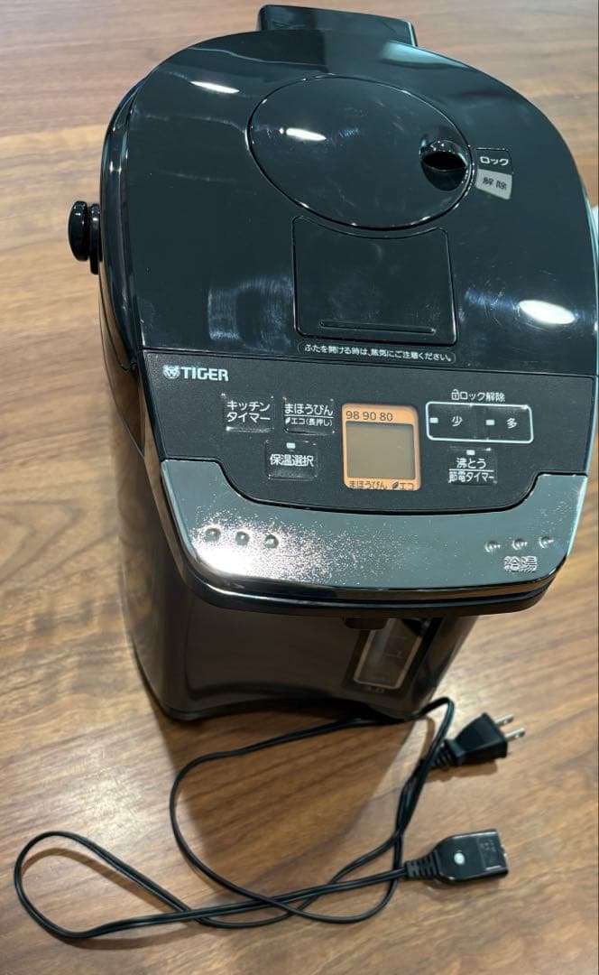 ま*ろ様 電気ポット 蒸気レスVE電気まほうびん ブラック PIG-J300K