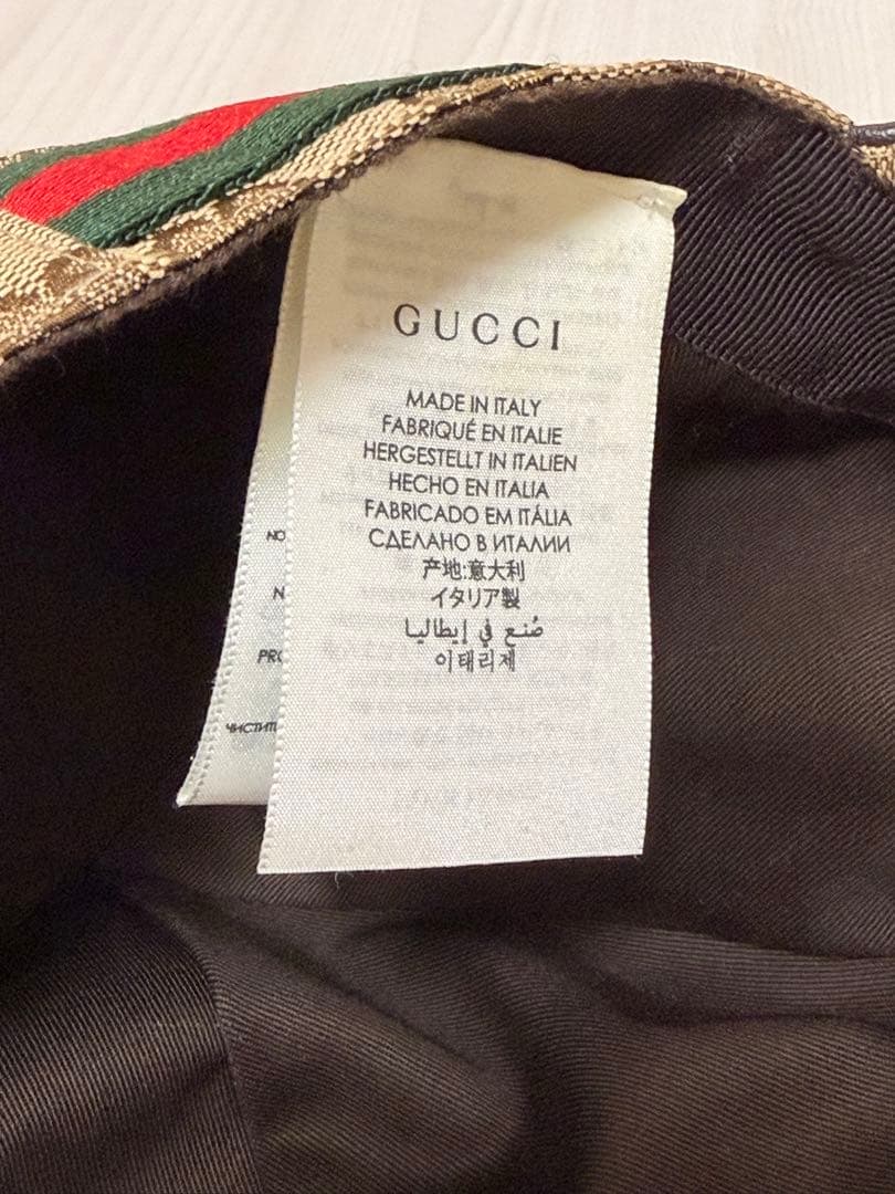 GUCCI GGパターン ベースボールキャップ保存袋付き