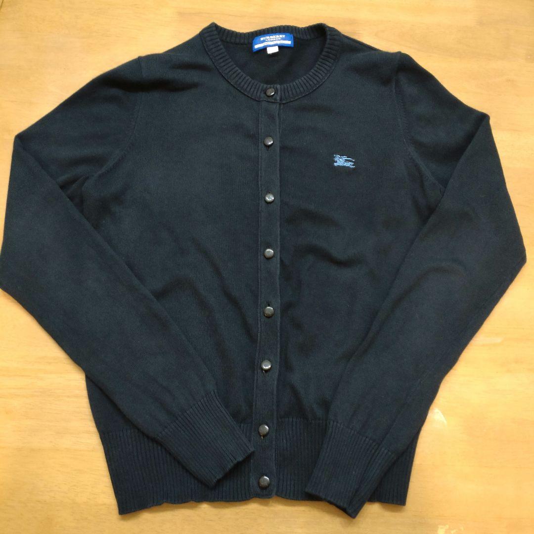 BURBERRY BLUE LABEL バーバリー カーディガン ブラック 長袖