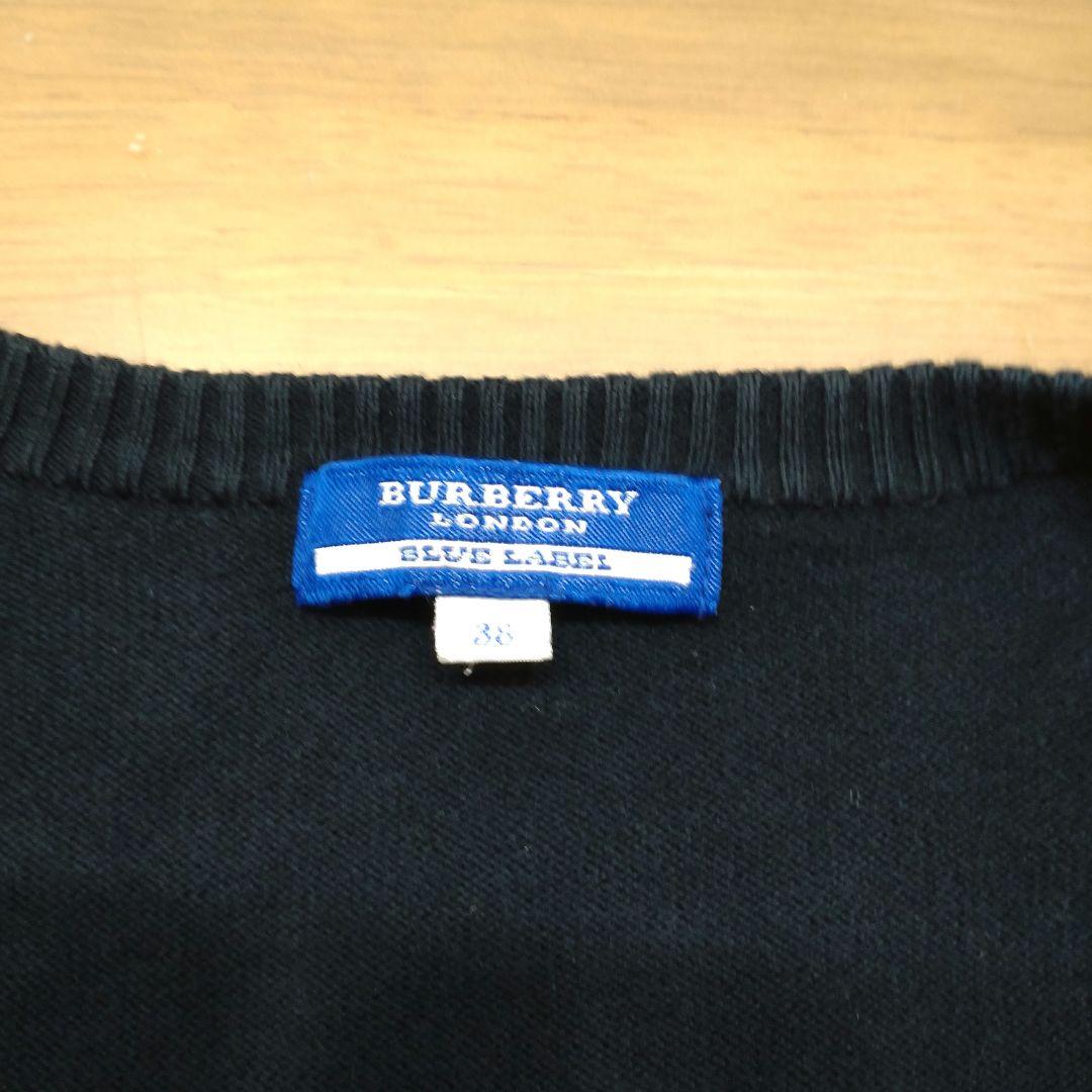 BURBERRY BLUE LABEL バーバリー カーディガン ブラック 長袖